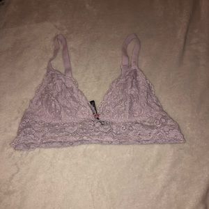 Out from under violet bralette